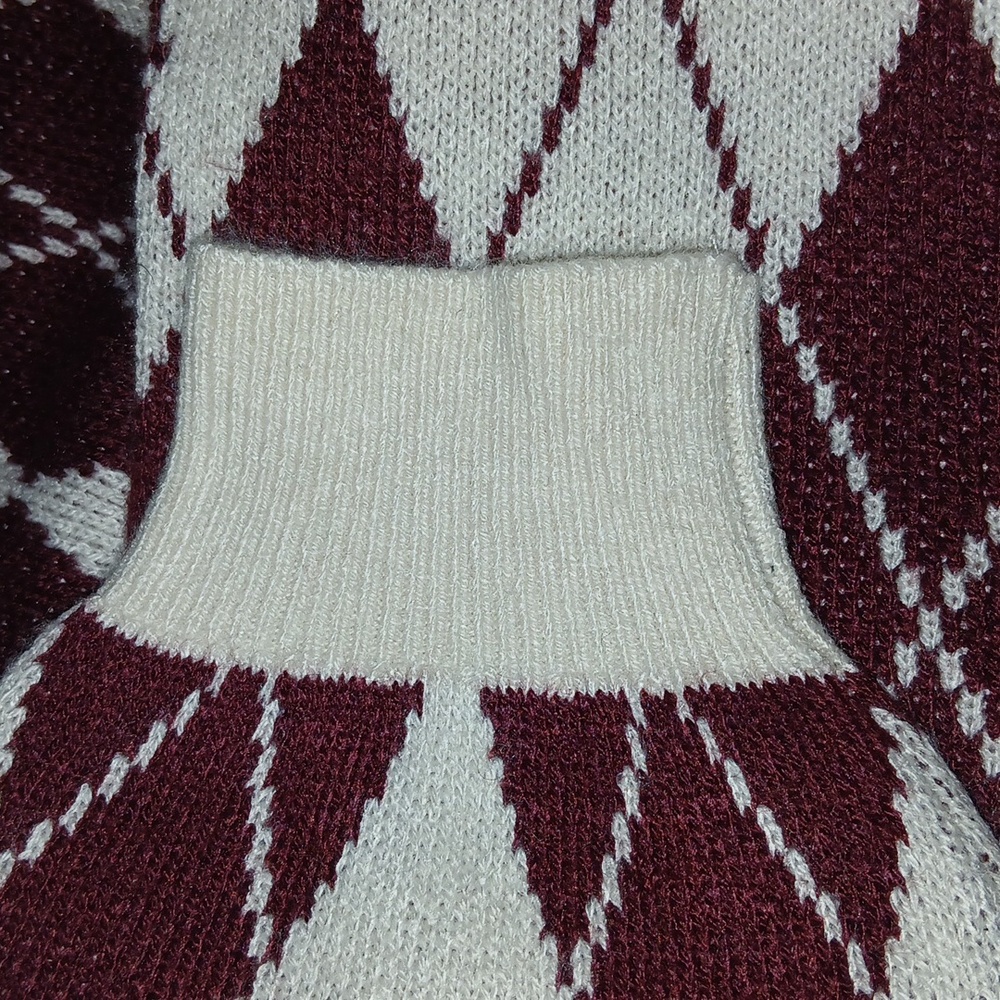 H and M GIRLS Hogwarts burgundy and offwhite sweater size 12 14 EUC - Picture 5 of 6